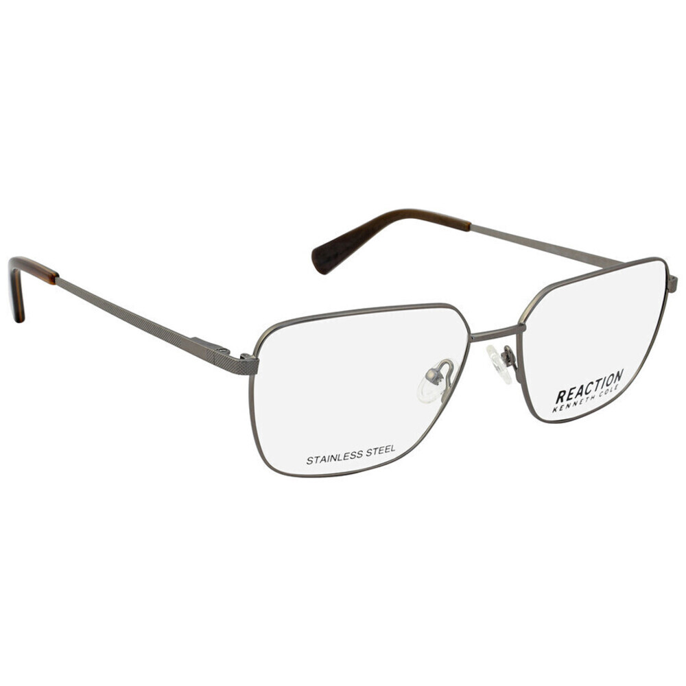 NWT Kenneth Cole Reaction KC0868 Gunmetal Rectangle 56mm Eyeglasses